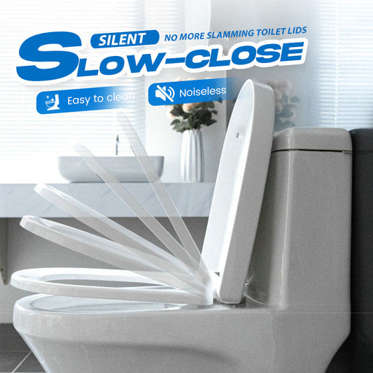 🚽  Durable Slow-Close Toilet Seat – Quiet Slow-Close Design, High‑Hardness Durable Material, Easy Installation & Universal Fit 🧼