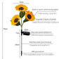 🌻LIMITED-TIME 50% OFF!☀️ 3-Head Solar Sunflower Garden Light – Realistic Petals, IP65 Weather Resistance & Warm White Glow ✨