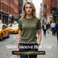 📢New arrival 55% OFF！💐 Women's Crew Neck Short Sleeve Knit Top