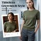 📢New arrival 55% OFF！💐 Women's Crew Neck Short Sleeve Knit Top