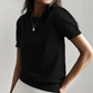 📢New arrival 55% OFF！💐 Women's Crew Neck Short Sleeve Knit Top