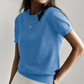 📢New arrival 55% OFF！💐 Women's Crew Neck Short Sleeve Knit Top