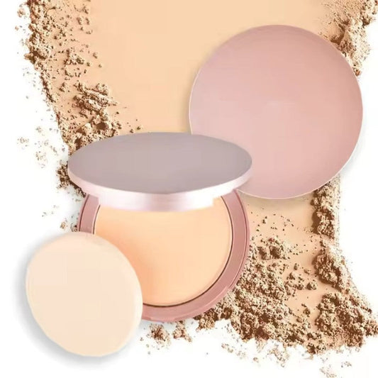 Travel-Friendly Oil-Control Finishing, Contouring & Setting Compact Powder with Built-in Mirror