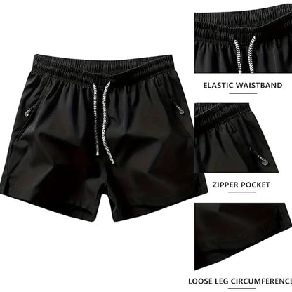 🏆 Meilleure Vente 2026 | Athletic Shorts with Quick-Dry Tech | Zipper Pockets for Essentials 📱💨【-50%】