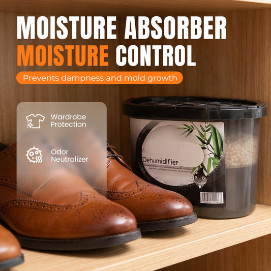 🌧️ HOT SALE! ⚡ Moisture Absorber for Closets and Home – Effective Dehumidification, Prevents Mold & Mildew, Odor Neutralizing, Safe for Wardrobes & Rooms 🧺