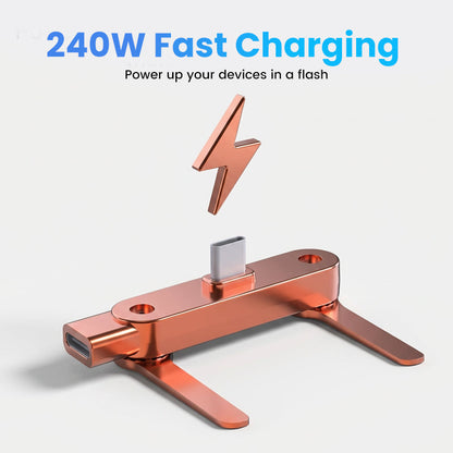 🏆 Last Day Special Price £9.78 ! 🔥Buy 1 Get 1 Free🎁Fast Charging Adapter with 360° Foldable Phone Stand🔥