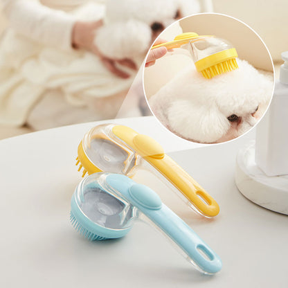 🚿 Last Day Special Price £9.99 ! 🔥Buy 1 Get 1 Free🔥Pet Bath Brush with Long Handle & Shampoo Dispenser🐾
