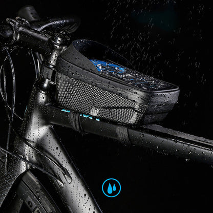 🚲 HOT SALE! ⚡ Waterproof Bike Mounted Phone Holder Bag – Waterproof & Dustproof, Shockproof Protection, Adjustable Strap, Secure Fit for Cycling & Outdoor Activities 📱