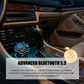 🚗 Last Day Special Price £9.99 ! 🔥Buy more save more🎁 Universal Dual-Port Car FM Bluetooth Transmitter – Wireless Music, Hands-Free Calling & Dual USB Charger 🔌