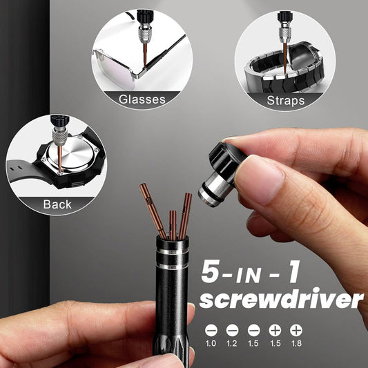 🕰️ 70% OFF! 🔧 Professional Watch Repair Tool Kit – 13-in-1, Precision Tools & Perfect for Watch & Eyeglass Repair 🛠️