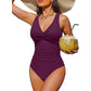 💖Last Day Promotion - Only £17.78!!👚Women's Tummy Control One-Piece Swimsuit🔥