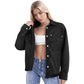 👖 Casual Long Sleeve Denim Shirt Jacket – Soft Washed Denim, Relaxed Fit, Classic Vintage Style, Versatile for Daily Outings & All Seasons ✨