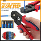 🏆 LIMITED-TIME 50% OFF! 🔧Ratchet Tubular Terminal Wire Crimpers Set – Ergonomic Self-Adjusting Wire Crimper Tool for Electrical Wiring Projects