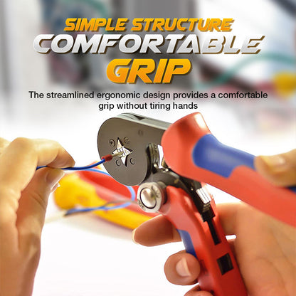 🏆 LIMITED-TIME 50% OFF! 🔧Ratchet Tubular Terminal Wire Crimpers Set – Ergonomic Self-Adjusting Wire Crimper Tool for Electrical Wiring Projects