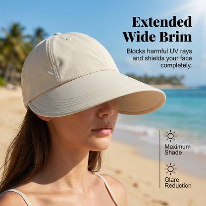 🧢 48% OFF NOW! 🌞 Women's Wide-Brim Sun Hat – UV Protection, Quick-Dry Fabric & Breathable Comfort for Beach & Travel 👒