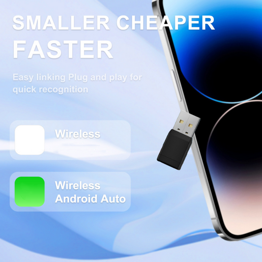 🚗 Plug-and-Play Wired to Wireless Car Adapter – Fast Connection, Stable Signal, Easy Installation, Wide Compatibility for Safe & Smart Driving 📶