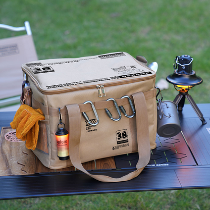 ⛺️ Large Capacity Outdoor Camping Storage Bag – Waterproof & Durable, Foldable Design, Multiple Pockets, Portable for Travel, Hiking & Camping Gear 🎒