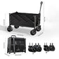 🛒 LIMITED-TIME 50% OFF! ✨Heavy‑Duty Collapsible Wagon Cart – 130L capacity, 80kg load, all‑terrain wheels,Thickened carbon steel frame!🚚