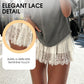 🔥 Hot sale 46% OFF🔥💐Chic Pleated Lace Trim Mini Skirt