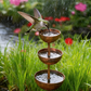 🐦 50% OFF NOW ! ⚡ 3-Tier Rustic Metal Bird Feeder & Drinker Stake – Stable Design, Weatherproof & Decorative Outdoor Style 🌿
