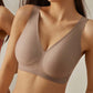 Women's Plus Size V-Neck Seamless Bras