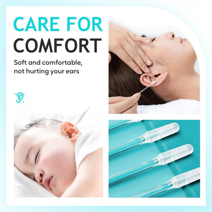 🏆 Last Day Special Price £9.99! 👂Buy 2 Get 1 Free🧼Dual-Action Sticky Ear Cleaning Sticks – scoop & stick design gently removes earwax without pushing deeper.✅