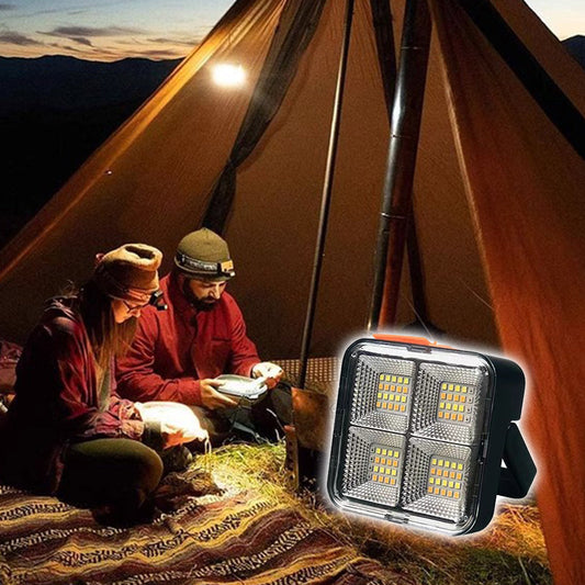 🏆 Last Day Special Price £12.99! 💡Portable Solar Work Light with 4 Lighting Modes🏕️