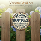 🖼️ 51% OFF NOW ! ⚡ Vintage "Happy Place" Metal Sign – Rustic Decor, Durable Metal & Wall-Ready Design 🏡