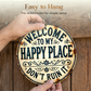 🖼️ 51% OFF NOW ! ⚡ Vintage "Happy Place" Metal Sign – Rustic Decor, Durable Metal & Wall-Ready Design 🏡