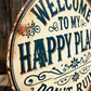 🖼️ 51% OFF NOW ! ⚡ Vintage "Happy Place" Metal Sign – Rustic Decor, Durable Metal & Wall-Ready Design 🏡