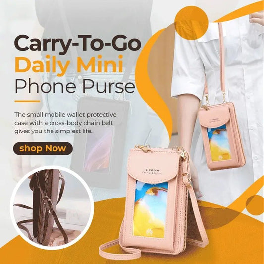 👛 41% OFF NOW ! ⚡ Carry-To-Go Daily Mini Phone Purse – Lightweight, Large Capacity & Portable Design ✨