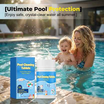 🏆 Last Day Special Price £9.99 ! 🔥Buy 2 Get 1 Free🎁Pool Cleaning Tablets – Crystal Clear Water Effortlessly!