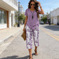💐Limited-time 50% off⏰Casual Round Neck Layered Tunic Top & Wide Leg Pants Set👚👖