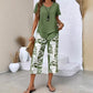 💐Limited-time 50% off⏰Casual Round Neck Layered Tunic Top & Wide Leg Pants Set👚👖