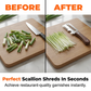 🏆 Last Day Special Price £8.99 ! 🔥Buy 2 Get 1 Free🎁3-in-1 Scallion Shredder & Peeler Kitchen Tool