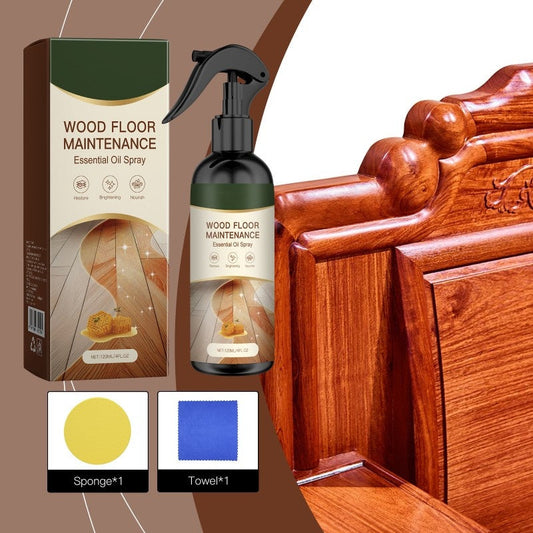 🏆 Last Day Special Price £9.99 ! 🔥Buy 2 Get 1 Free🎁Natural Beeswax Wood Floor Maintenance Renewal Spray