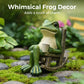🐸 50% OFF NOW ! ⚡ Solar Frog Rocking Chair Ornament – Solar‑Powered Auto‑Lighting, Weather‑Resistant Resin & Whimsical Garden Decor Design ✨
