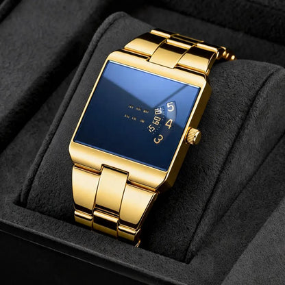 🏆 LIMITED-TIME 50% OFF! ⌚ Men's Square Quartz Watch – modern case, stainless steel band & waterproof. Versatile for everyday & business! 💼