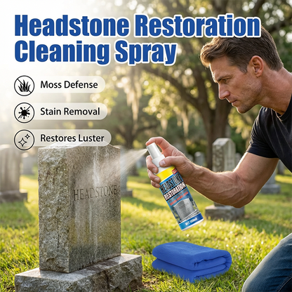 ⏰ Last Day Special Price £9.78 ! 🔥Buy 2 Get 1 Free🎁Headstone Restoration & Cleaning Spray