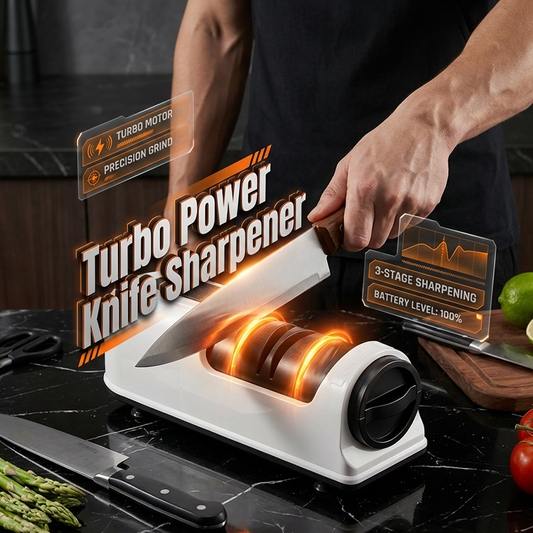🔪 50% OFF NOW ! ⚡ 3-Stage Electric & Manual Knife Sharpener – Fast Polishing, Dual Mode & Labor-Saving Kitchen Design ✨