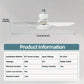 ⏳ LAST DAY SALE 50% OFF 🔥 40W LED Ceiling Fan Light – 20.5” Ultra-Quiet with Remote 🎯 | E27 + FREE B22 Adapter 🔌 | For Bedroom 😴, Kitchen 👩‍🍳 & Garage 🛠️ – UK Ready! 🇬🇧