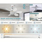 ⏳ LAST DAY SALE 50% OFF 🔥 40W LED Ceiling Fan Light – 20.5” Ultra-Quiet with Remote 🎯 | E27 + FREE B22 Adapter 🔌 | For Bedroom 😴, Kitchen 👩‍🍳 & Garage 🛠️ – UK Ready! 🇬🇧