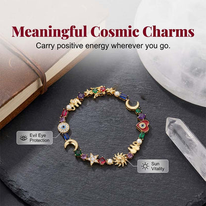 💐 Last Day Special Price £9.78 ! 🔥Buy 2 Get 1 Free💫Whimsical Celestial Charm Bracelet✨(Free Storage Box)