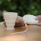 🥛🔥Silicone Collapsible Travel Cup with Lid & Lanyard