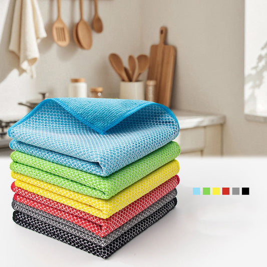 Dual-Sided Microfiber & Mesh Cleaning Cloth