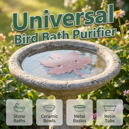 🐦 Last Day Special Price £9.99 ! 🔥Buy 2 Get 1 Free🎁 Universal Fit Bird Bath Purifier – 99.9% Pure Copper, Algae-Inhibiting & Chemical-Free Water Cleaning Design 🌿