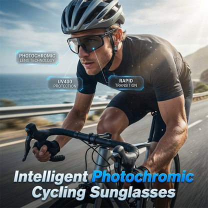 📢📢40% OFF !! ⏰Photochromic Cycling Sunglasses with UV400 Protection