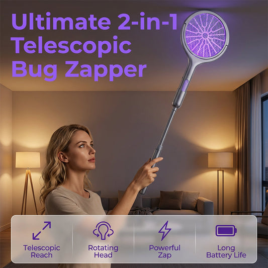 🏆LAST DAY SALE 50% OFF🔥2-in-1 Rechargeable Electric Fly Zapper | USB-C, Child-Safe & Quiet – Kills Mosquitoes & Flies Instantly | For UK Homes, Bedrooms & Kitchens 🇬🇧