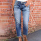 👖 LIMITED-TIME 50% OFF! 🌿Women's Fashionable Slim-Fit Distressed Jeans