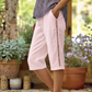 💐 50% OFF NOW ! ✨ Women's Summer Capri Pants with Lace Cutout Detail – Breathable Fabric, Elegant Lace Design & Stylish Summer Wear